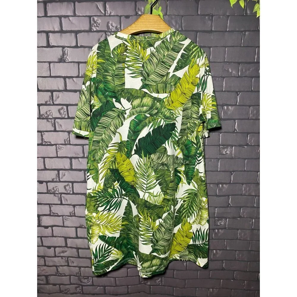 Divided Tokyo 36 Palm Leaf T Shirt Dress 12 - Picture 3 of 5